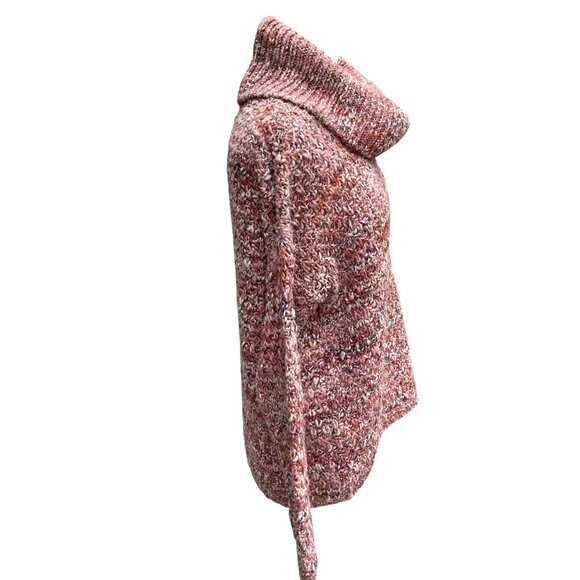 Elsamanda Anthropologie Italian Wool Cowl Neck Sweater Chunky Boho Oversized-M - Picture 6 of 12